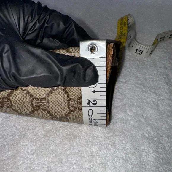 Gucci Vintage PVC/Leather GG Web Sherry Line Clutch. - Picture 16 of 16